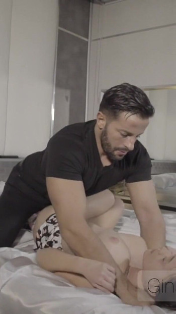 Emotional moment from "Very perverted and dirty stepdad fucked rough his teen stepdaughter destroying his small pussy and"