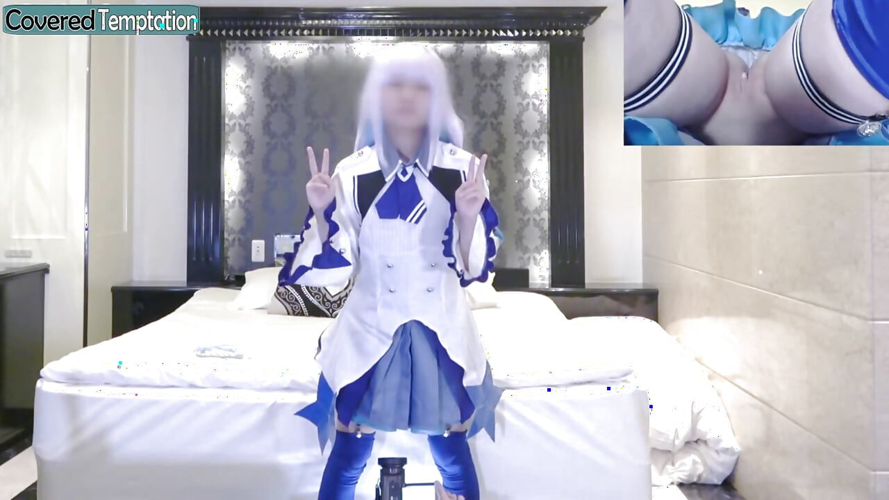 Cosplay Moment Sparks Shy Excitement as a Slender Newcomer Explores Playful Curiosity