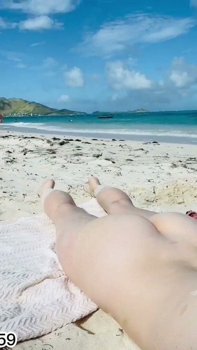 Public beach FUCKING on Caribbean Beach, BLOWJOB, Public sex | Clip 1