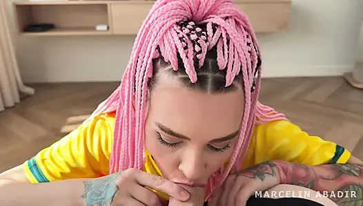 Fucked a Brazilian Football Fan Girl Creampie by Marcelin Abadir