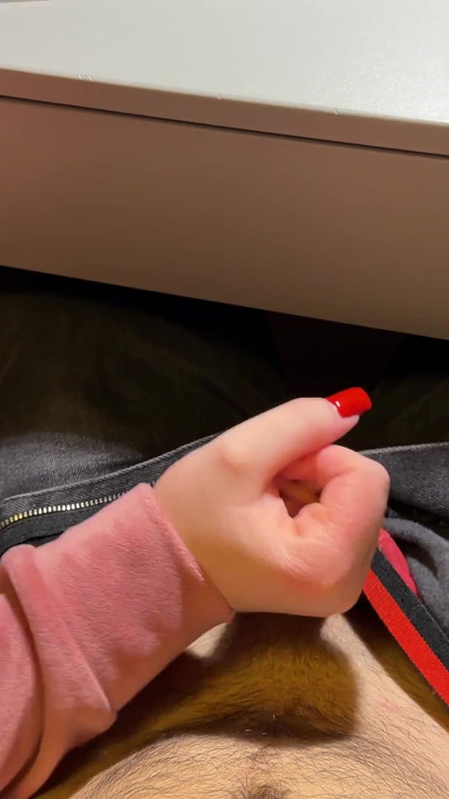 SCHOOLGIRL Handjob in Math Class Under The Table Again. (At School) | Clip 2