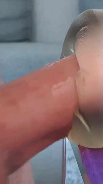 Spectacular moment from "Teen boy fucks his fleshlight and cums inside"