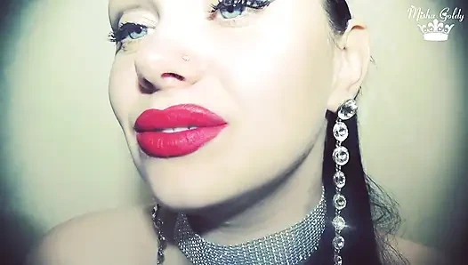 Tanda merah Valentine di kaca