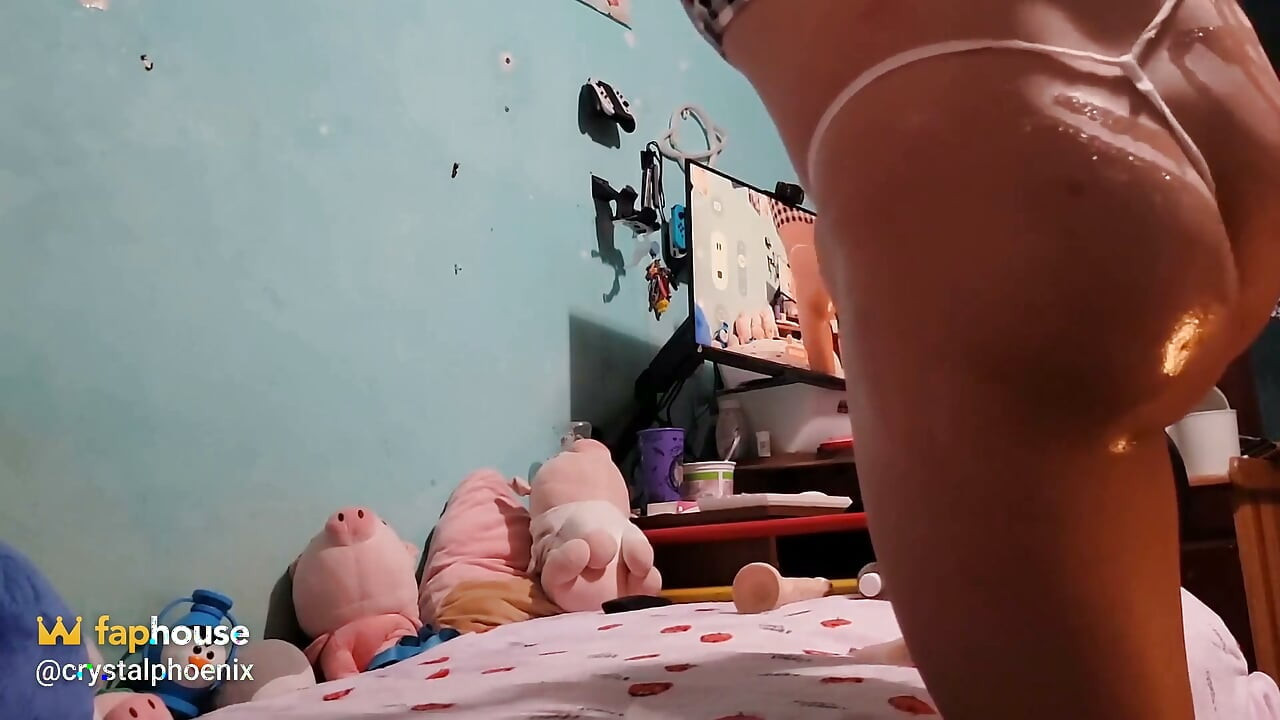 Fucking My Ass with Dildo and Oil
