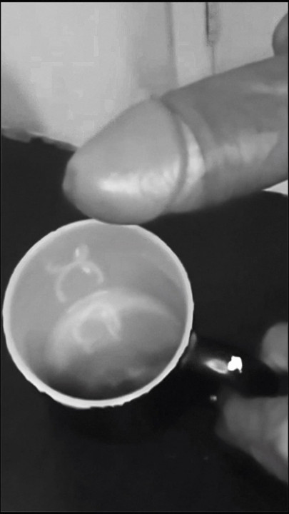 Honey, your coffee with milk.