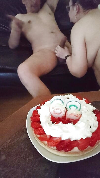 Birthday of a very slutty granny 62 years old
