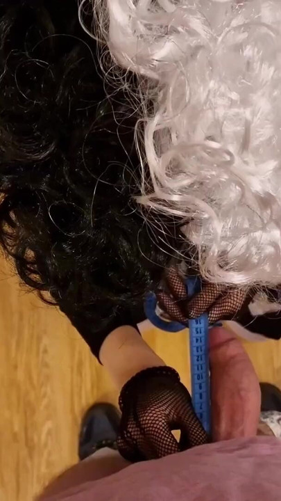 Cruella will measure and suck your dick. She is obsessed with you | Clip 1