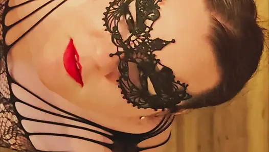 BBW Milf MaskedMomWife Blows And Gets Fucked