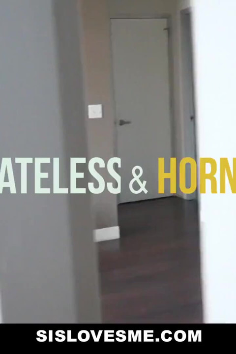 Sweet stepsister Avalon Heart masturbates for stepbro