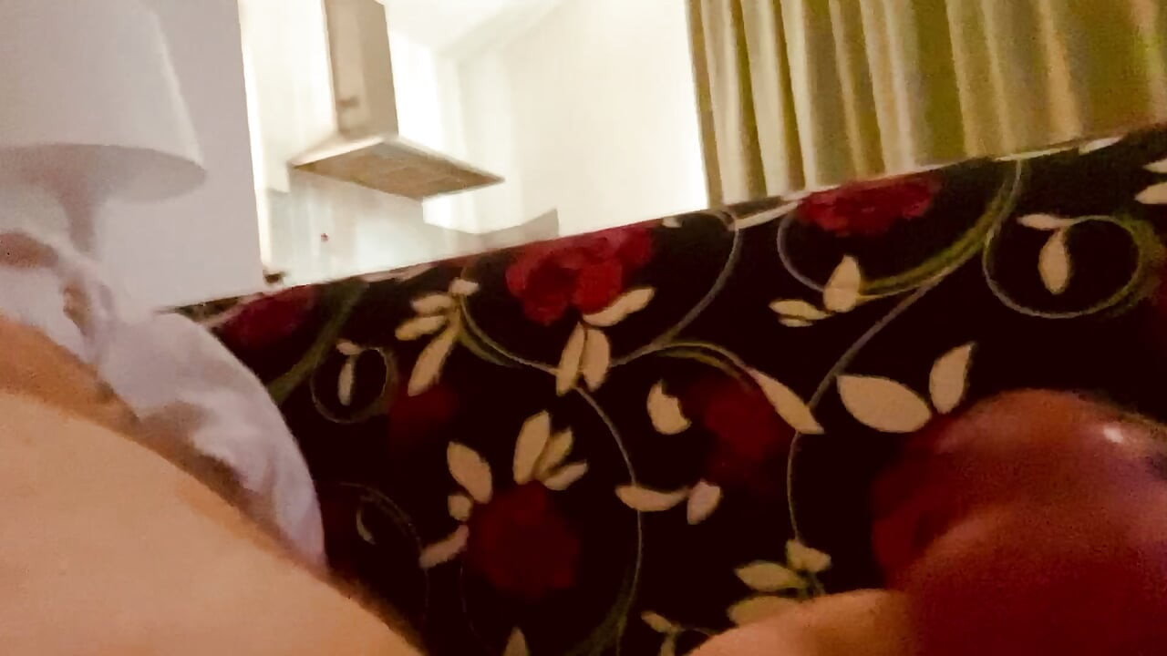 Anal dildo play small cock