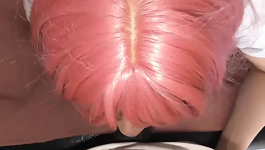 Glossy-lipped Sissy Princess Drops to Her Knees and Teases BBC with Slow Tongue Swirls Before Gagging Balls-deep 1