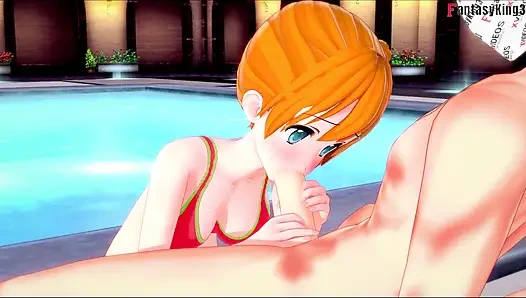 Misty bikini blowjob - Poketmonster