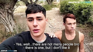 Cruising with my bro,until a total stranger joined the fun.