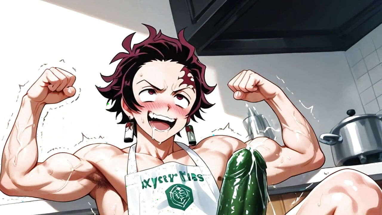 Femboy Ftm Shoving Huge Cucumbers up Their Slimy Holes. Hentai Ftm Animation.
