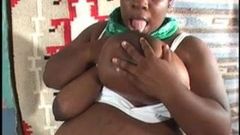 임신한 육덕 거유 흑인녀
