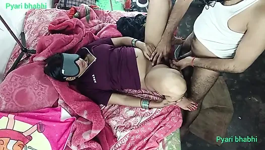 Ass pussy fucking cock sucking pussy sucking breasts sucking milk from the breast and sitting on the cock in doggy style and lying straight on Hindi audio