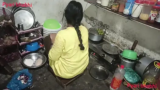 Big tits sister-in-law's doggy style ass fucking, cock sucked Hindi audio