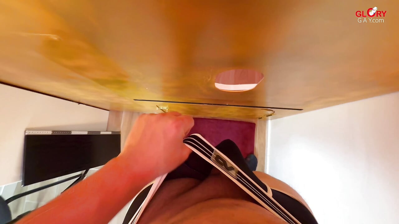 Daddy Cock at Gloryhole: His Thick Fills the Cum Glass - Then I Get so Horny I Shoot Right in