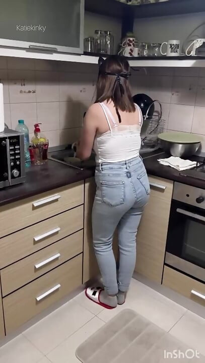 A Housewife's Sexy Cleaning Session