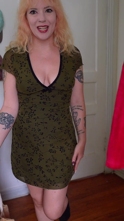Mini Dress Tryon Haul for Cuck