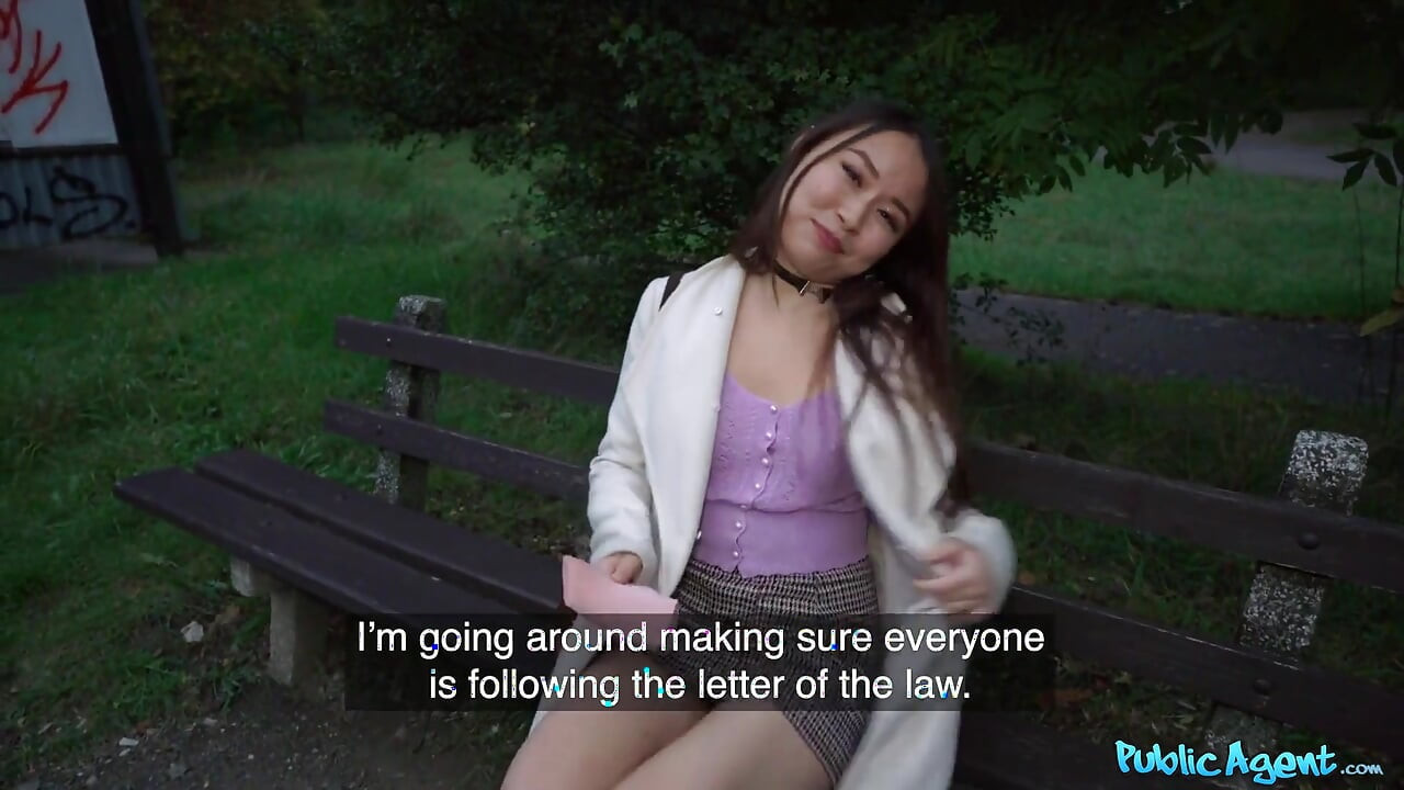 Public Agent - Cute Asian Yiming Curiosity Wants White Cock Real Bad