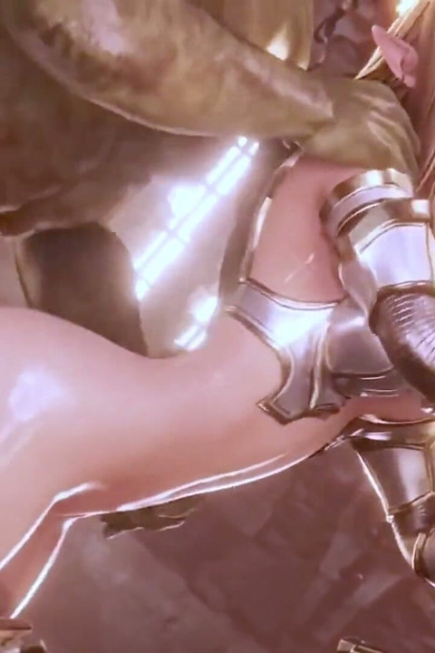 Elf Warrior Get Hard Fucking with a Monter