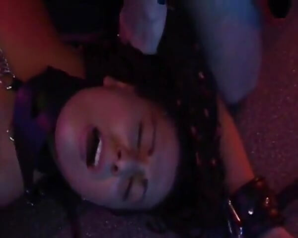 Submissive sluts enjoy their first spank-bang!