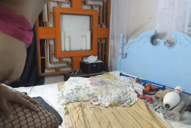 Busty Brunette Wildly Fucks Her Ass and Cunt