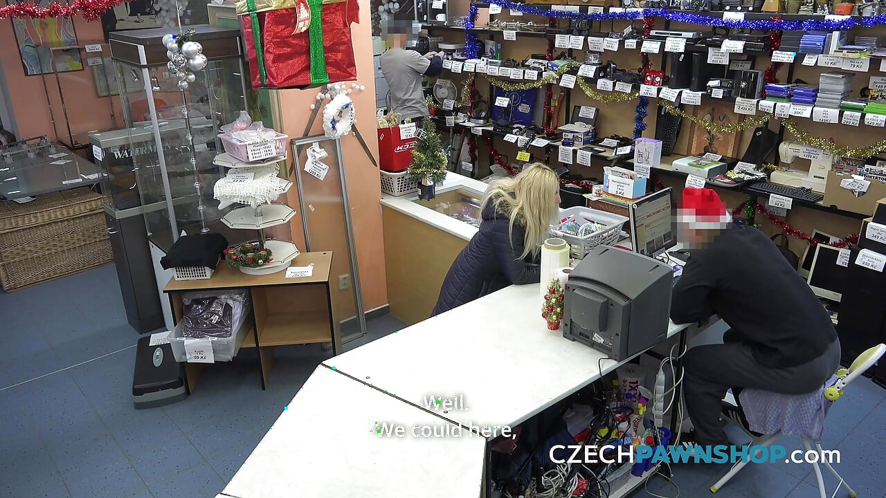 The busty blonde comes back for a very private deal (CzechPawnShop)