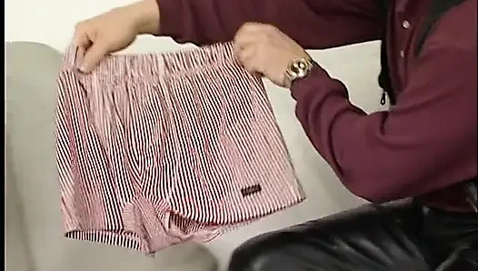 Brunette bitch blowing dick and gets banged from behind at casting