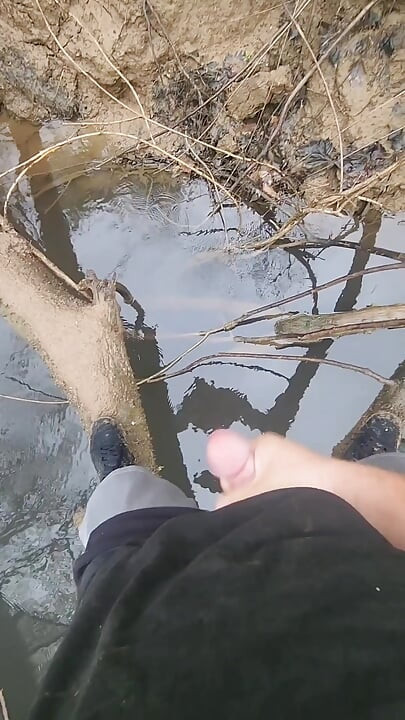 Jerking off while walking