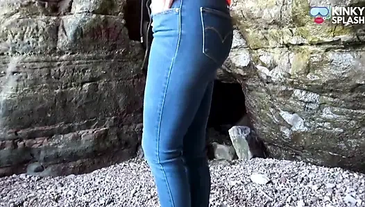 Lifejacket and Jeans on the Beach