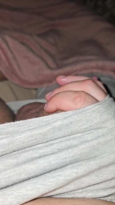 Step mom hand slip and pulled out step son dick from his panties touching his dick