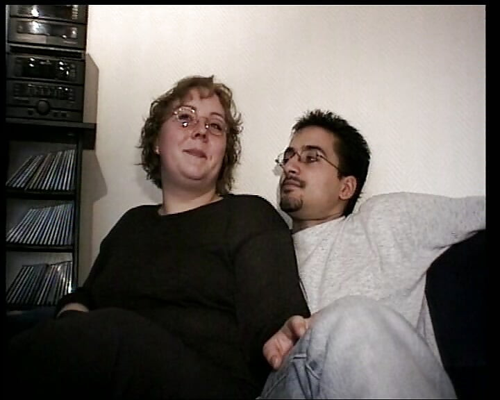 Busty German slut in glasses fucked hard in front of a horny bitch