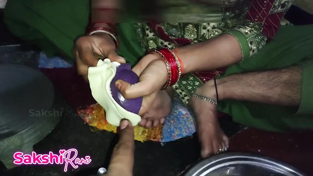 My Bhabi Fucked  in kitchen on Holi Festival make Guziya clear Hindi Talk sex
