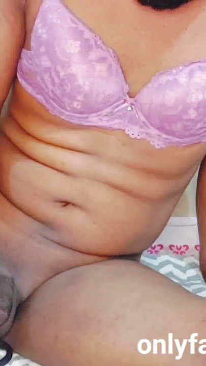 Sexy cute shemale sissy simran try hard to masturbate and cum | Clip 1