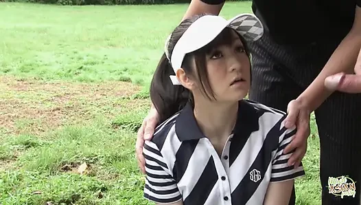 Another Day Playing Golf and Sucking for This Super Sexy and Her Handsom...