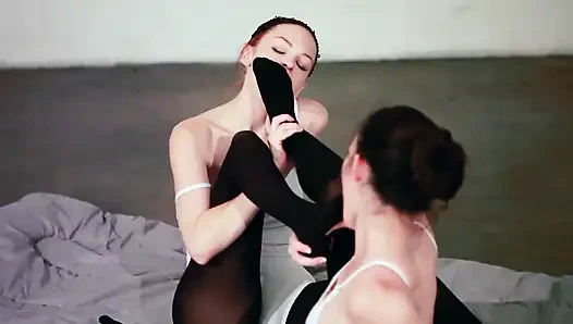 Lesbians dancing babes loves the pussy