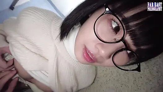 Süße brille necken an einem faulen Tag, warme Tropfen in endloser Gulp Glückseligkeit -teil.1