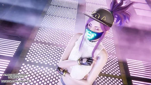 MMD Aespa - Armageddon - Akali sexy Kpop Tanz Liga der Legenden Hentai unzensiert 4K 60FPS