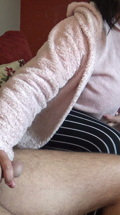 pregnant stepmother touching her virgin stepsons cock for the first time | Clip 1