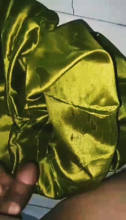 Fuck satin green salwar (17)