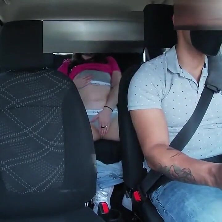 Beautiful Young Girl Masturbates Inside My Uber and Does Not Realize That I Am Recording Her