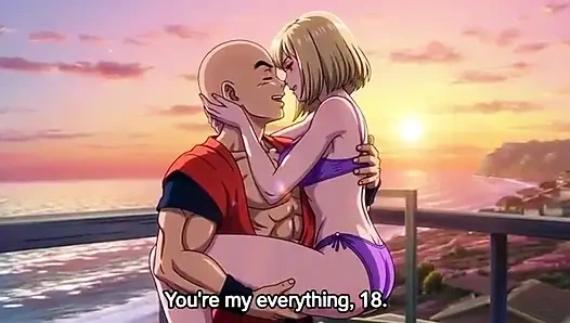Android 18 & Krillin beach house Passion - Romantic 3D Anime