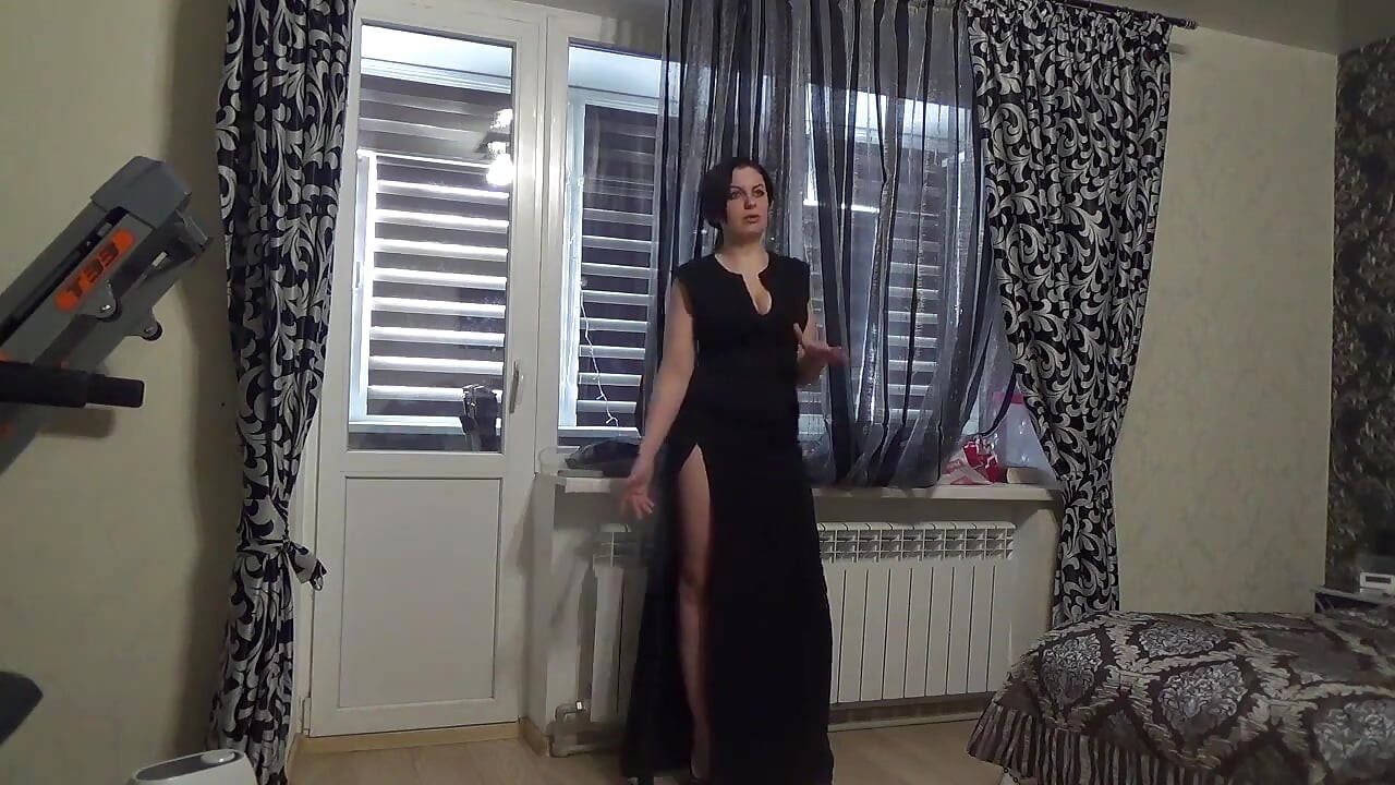 Det mest sexy antrekket mitt N3 Modeling lang classik balck kjole for deg