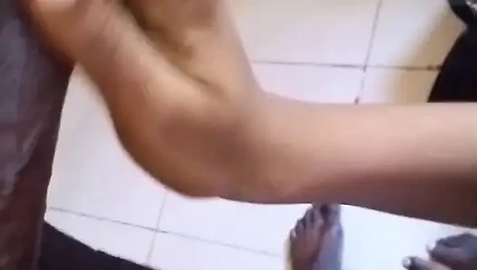 Horny Stepmom Seduces Stepson and Massage His 10inc Huge Black Cock