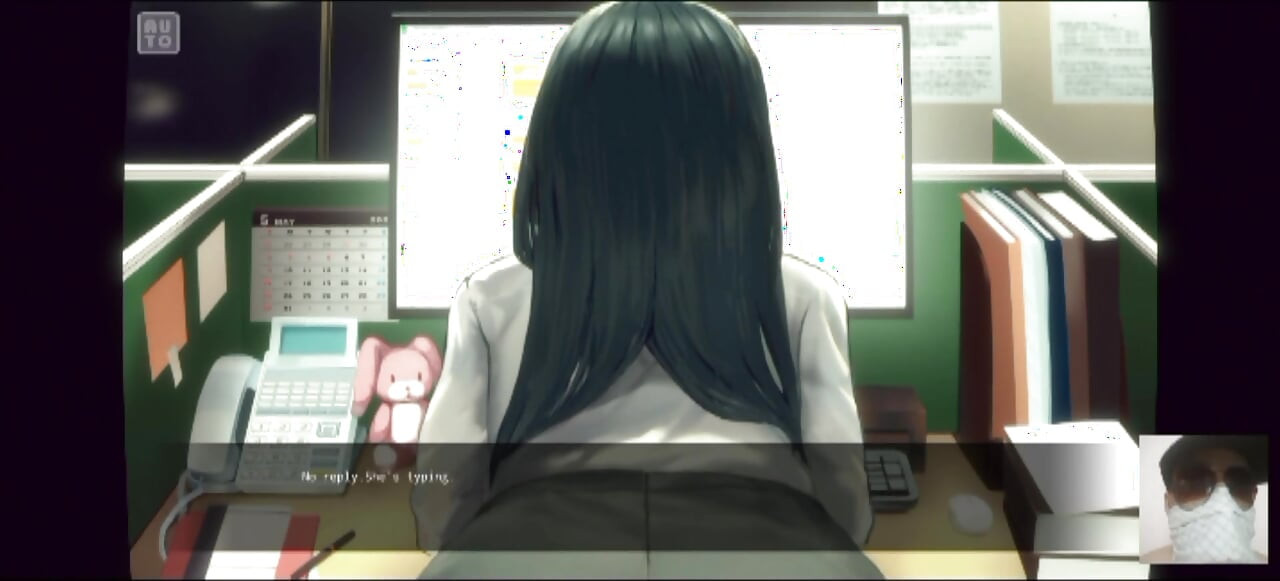 Office girl in skirt ignores me as I fuck her while she works!