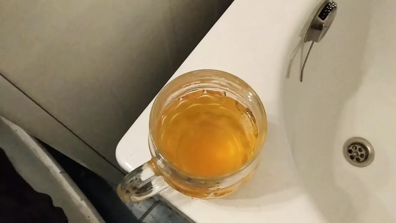My toilet slave's mouth pissing & pee drinking compilation