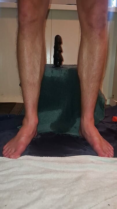 Hot Solo Male Riding His Toy Till Orgasm