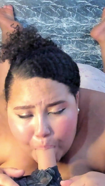 I suck a huge cock so big that I cry